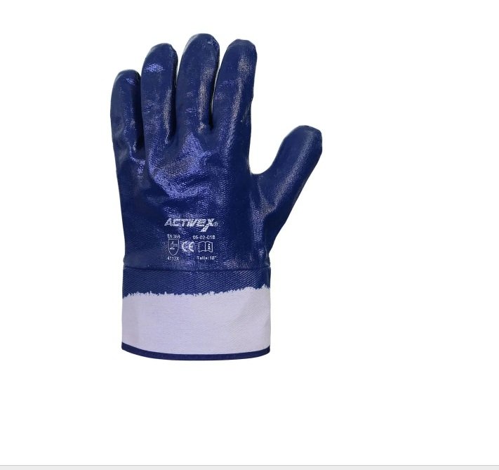 guante activex nitrilo puño seguridad