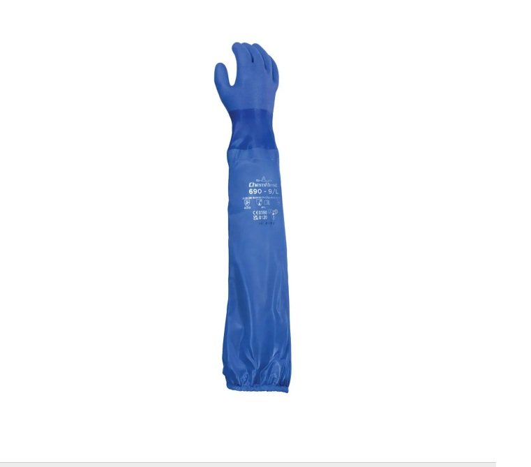 guante pvc showa 690 azul 60cm