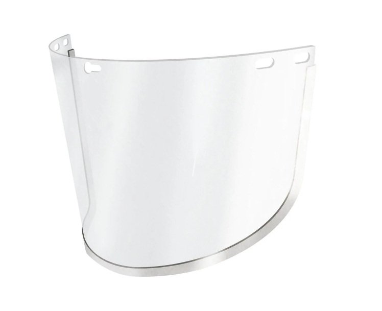 visor claro 8x16 borde aluminio